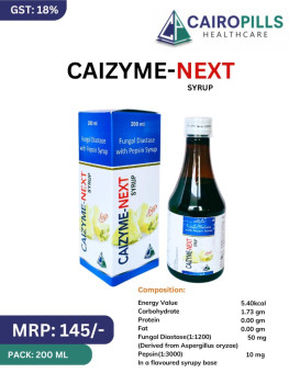 CAIZYME NEXT-(SUGAR FREE)- SYRUP - Cairopills Healthcare