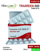 TRAXREEN-500 - Homogreen Pharmaceuticals
