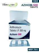 AZIHOM-500 - Homogreen Pharmaceuticals